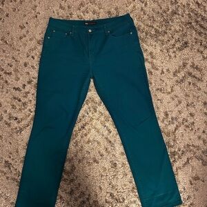 Levi’s 505 Teal Straight-Leg Jeans